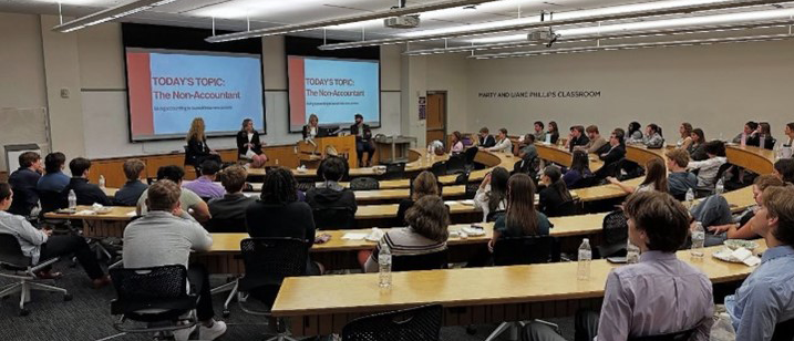 a panel presentation by BAP to other students