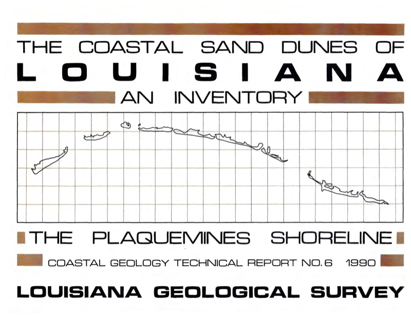 Coastal Sand Dunes of Louisiana: An Inventory, The Plaquemines Shoreline