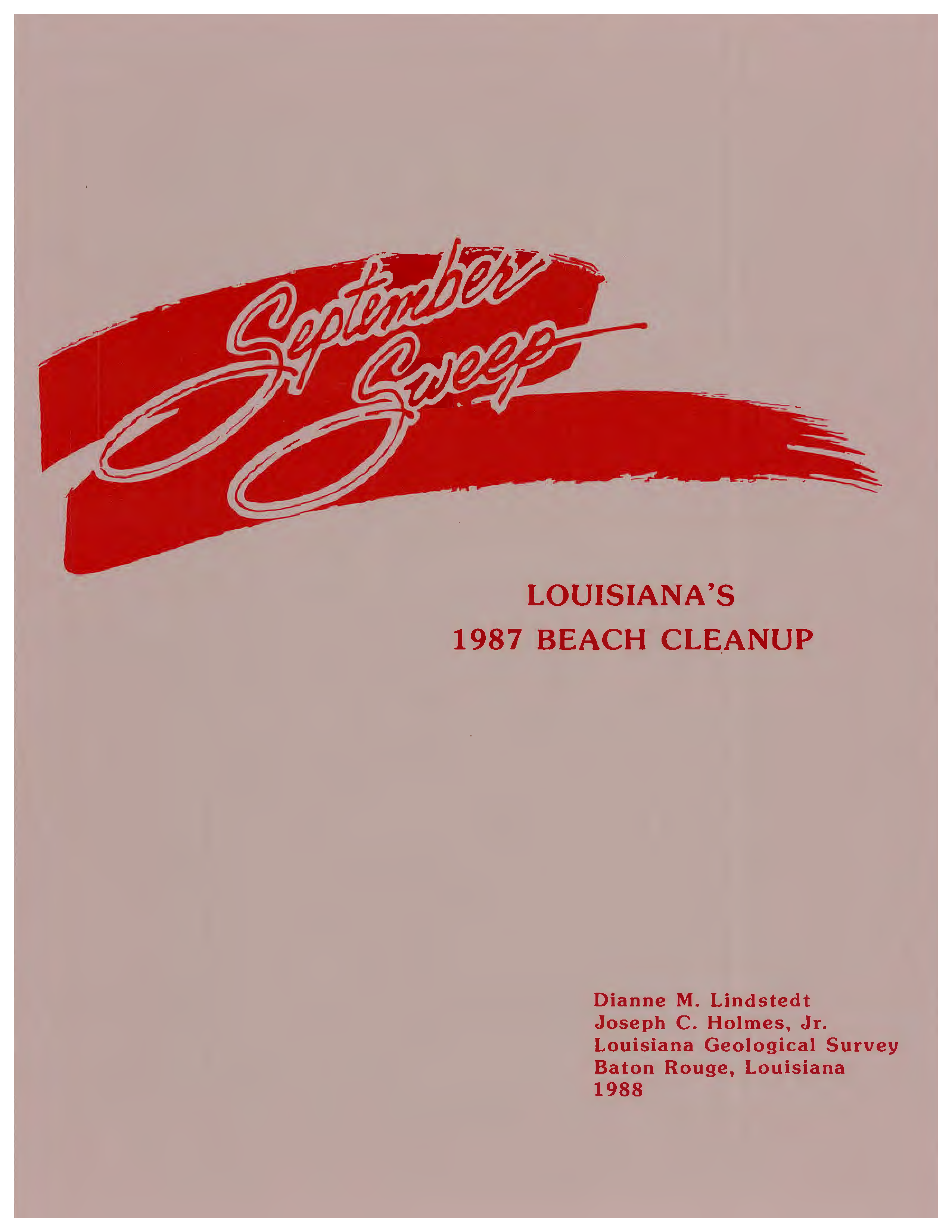 September Sweep: Louisiana’s 1987 Beach Cleanup September Sweep: Louisiana’s 1987 Beach Cleanup