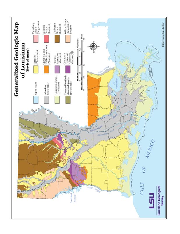 Louisiana Generalized Geology. Louisiana Generalized Geology.